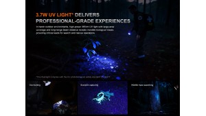 Fenix LR35R PRO - LED & UV - Lanternă profesională - 10000 Lumeni - 500 Metri
